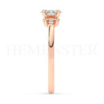 Anillos de compromiso de oro con diamantes