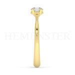 Anillos de compromiso de oro con diamantes