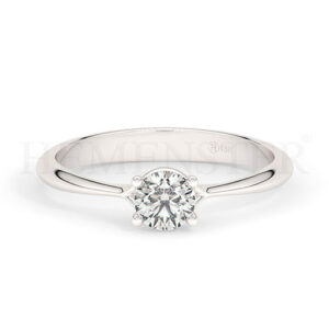 Anillos de compromiso de oro con diamantes