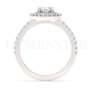 Anillos de compromiso de oro con diamantes