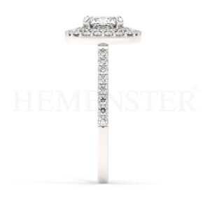 Anillos de compromiso de oro con diamantes