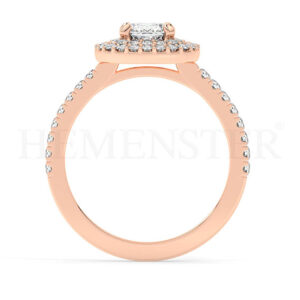 Anillos de compromiso de oro con diamantes