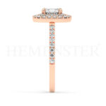 Anillos de compromiso de oro con diamantes