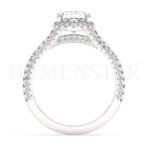 Anillos de compromiso de oro con diamantes