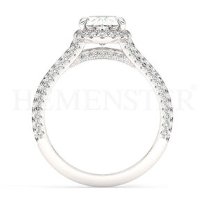 Anillos de compromiso de oro con diamantes