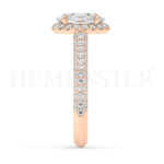 Anillos de compromiso de oro con diamantes