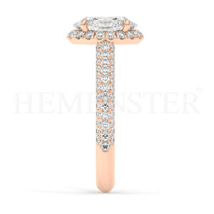 Anillos de compromiso de oro con diamantes