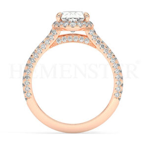 Anillos de compromiso de oro con diamantes