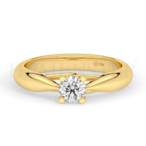 Anillos de compromiso de oro con diamantes