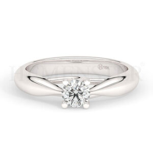 Anillos de compromiso de oro con diamantes