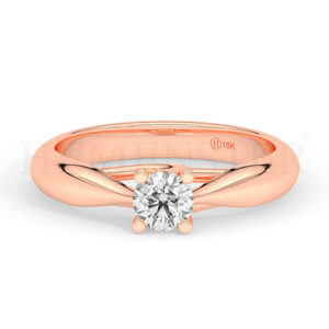 Anillos de compromiso de oro con diamantes