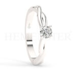 Anillos de compromiso de oro con diamantes