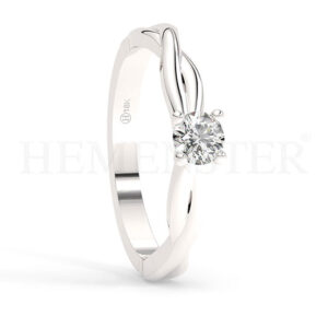 Anillos de compromiso de oro con diamantes