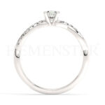 Anillos de compromiso de oro con diamantes