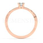 Anillos de compromiso de oro con diamantes
