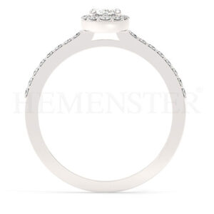 Anillos de compromiso de oro con diamantes