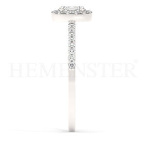 Anillos de compromiso de oro con diamantes