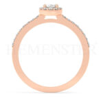 Anillos de compromiso de oro con diamantes