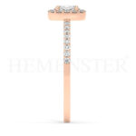Anillos de compromiso de oro con diamantes