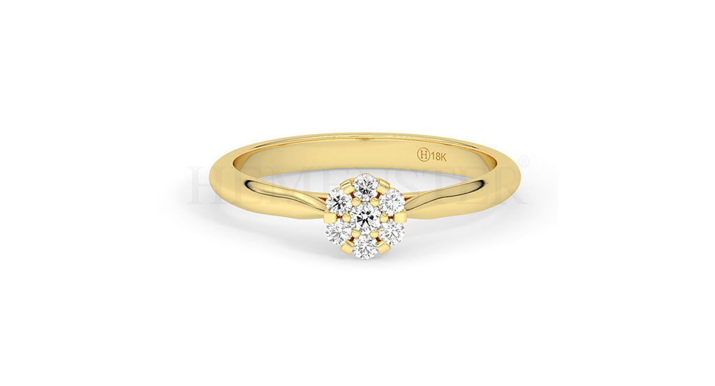 Anillos de compromiso con diamantes