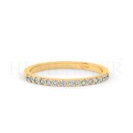 Cintillos de oro con diamantes
