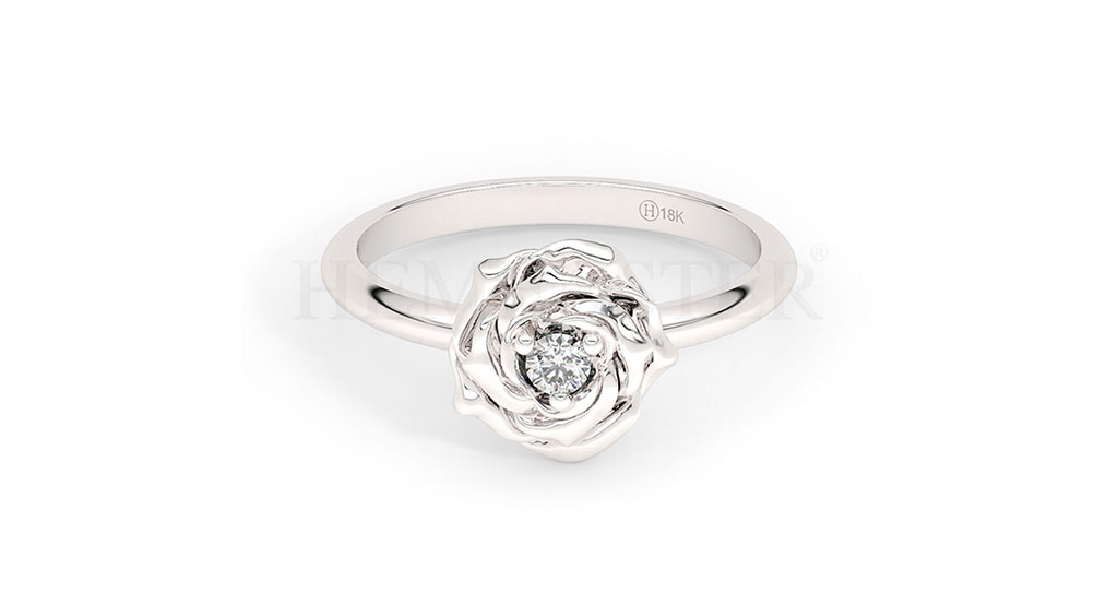 Anillos de compromiso con diamantes