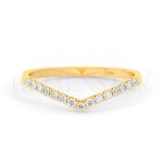 Cintillos de oro con diamantes