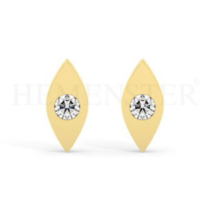 Set de aretes de oro para mujer