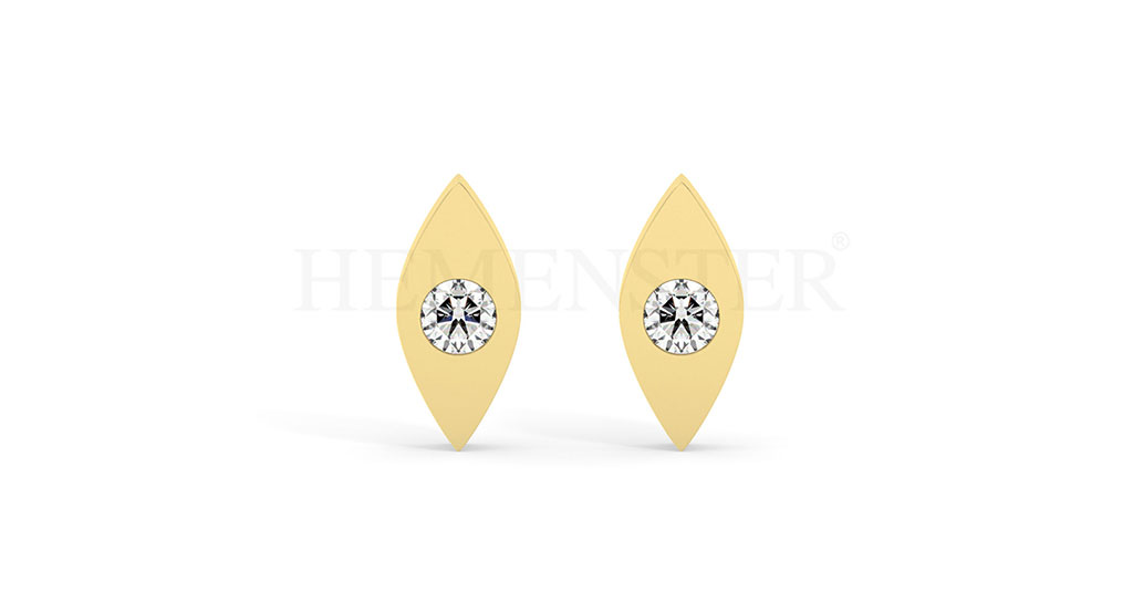 Set de aretes de oro para mujer