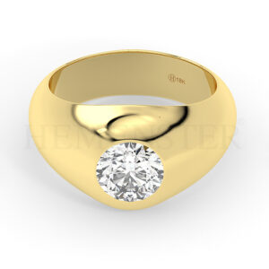 Anillos de oro con diamantes para hombre