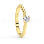 Anillos de compromiso de oro con diamantes