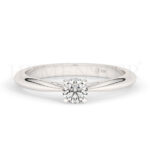 Anillos de compromiso de oro con diamantes
