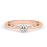 Anillos de compromiso de oro con diamantes