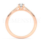 Anillos de compromiso de oro con diamantes