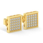 Aretes de oro de hombre