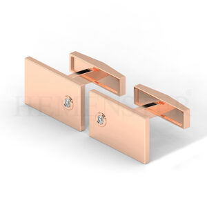 Gemelos de oro con diamantes