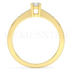 Anillos de compromiso de oro con diamantes