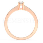 Anillos de compromiso de oro con diamantes