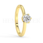 Anillos de compromiso de oro con diamantes
