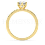 Anillos de compromiso de oro con diamantes