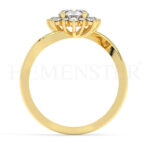 Anillos de compromiso de oro con diamantes