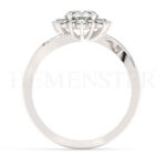 Anillos de compromiso de oro con diamantes