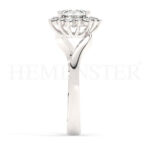 Anillos de compromiso de oro con diamantes