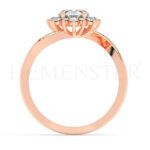 Anillos de compromiso de oro con diamantes