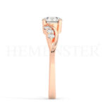 Anillos de compromiso de oro con diamantes