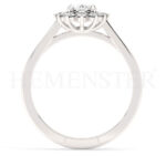 Anillos de compromiso de oro con diamantes
