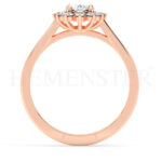 Anillos de compromiso de oro con diamantes