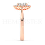 Anillos de compromiso de oro con diamantes