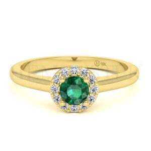 Anillos de compromiso con gemas de color