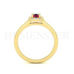Anillos de compromiso con gemas de color